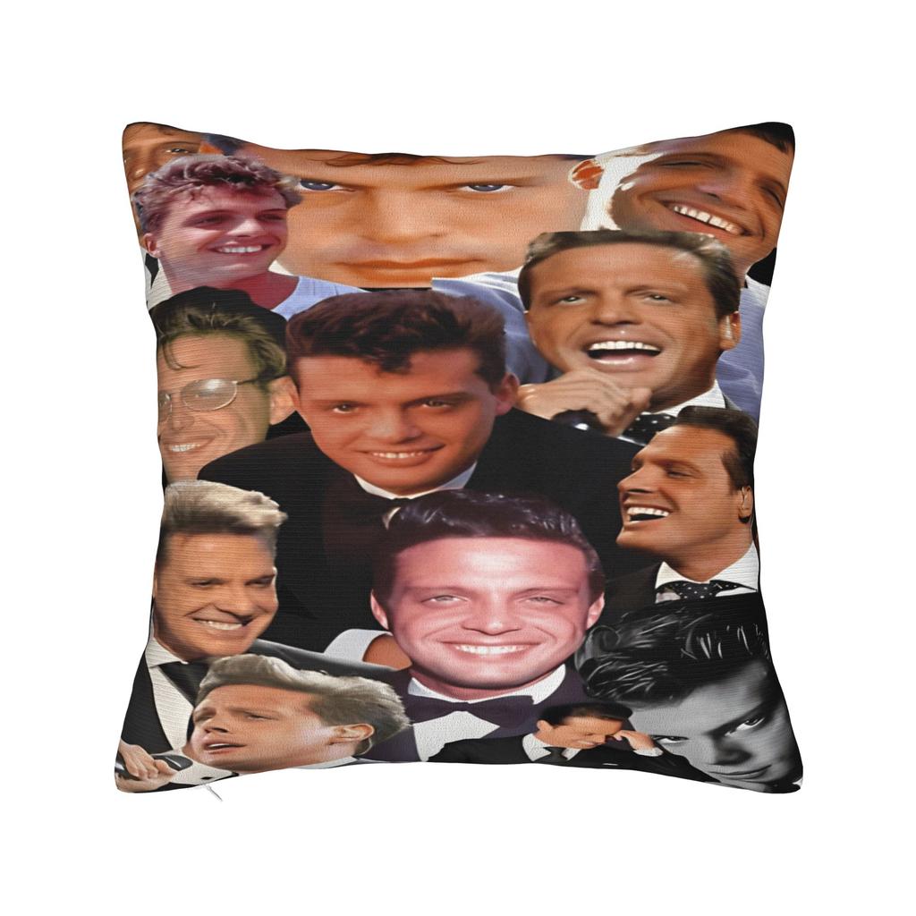 Singer L-Luis M-Miguel Pillow Cover  Retro Trendy Pillow Case For Sofa Couch Bed Living Room Soft Pillowcases Birthday Present