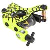 10 Wraps Coil Tattoo Machine Lemon Yellow Electroplating Iron Frame Liner Tattoo Machine for Novice