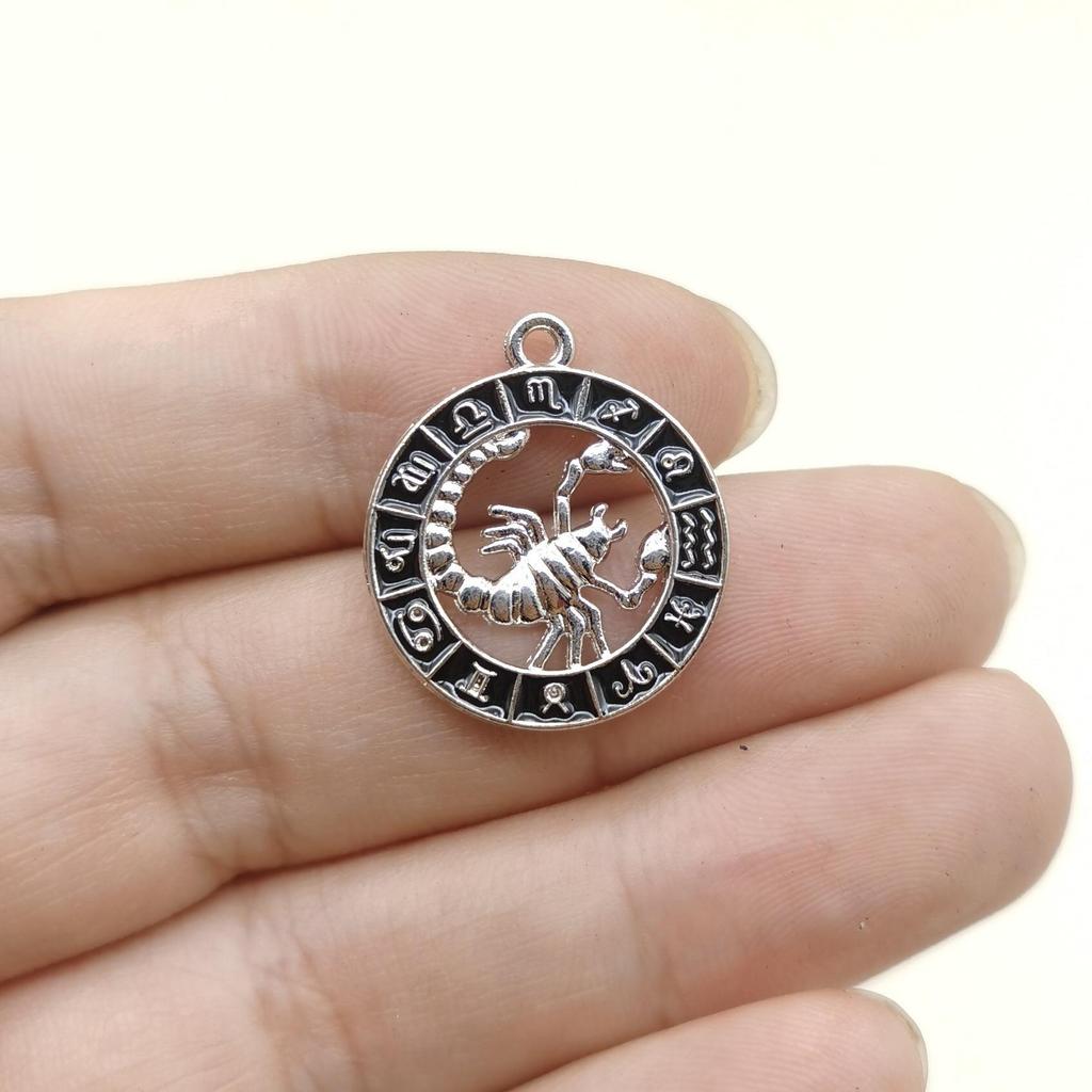 12 Constellation Diamond-Inlaid Pendant Necklace