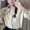Sonbahar Kore Modası Tatlı Gömlekler Kadınlar Sevimli Stil Vintage Öğrenciler Saf Kızlar Harajuku Giysileri Yeni Tasarım Kawaii Şık Estetik Üstler