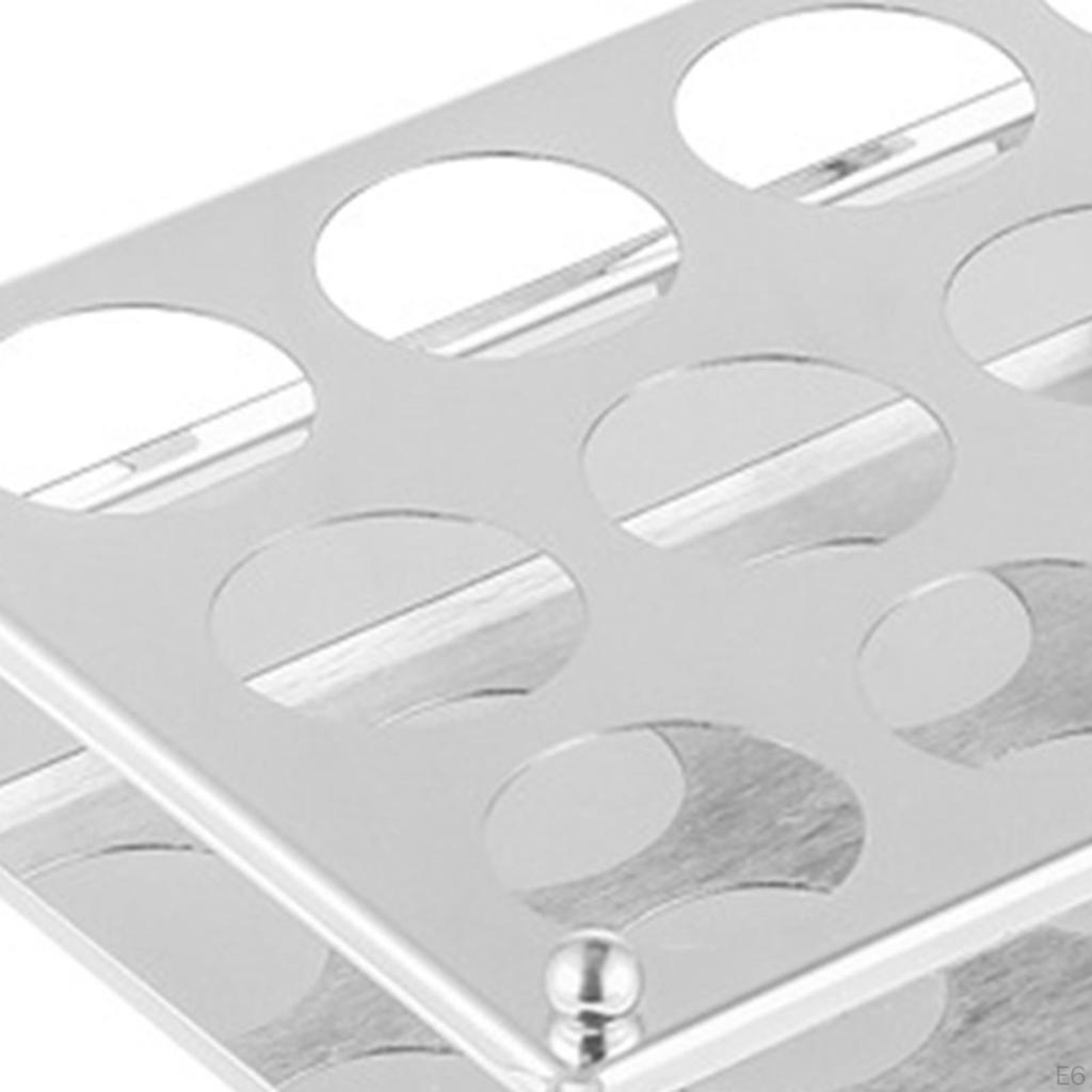 Porte-verres Présentoir Résistant à la Rouille Multi-trous Organisateur de Tasses 6/12 Trous pour Table de Cuisine
