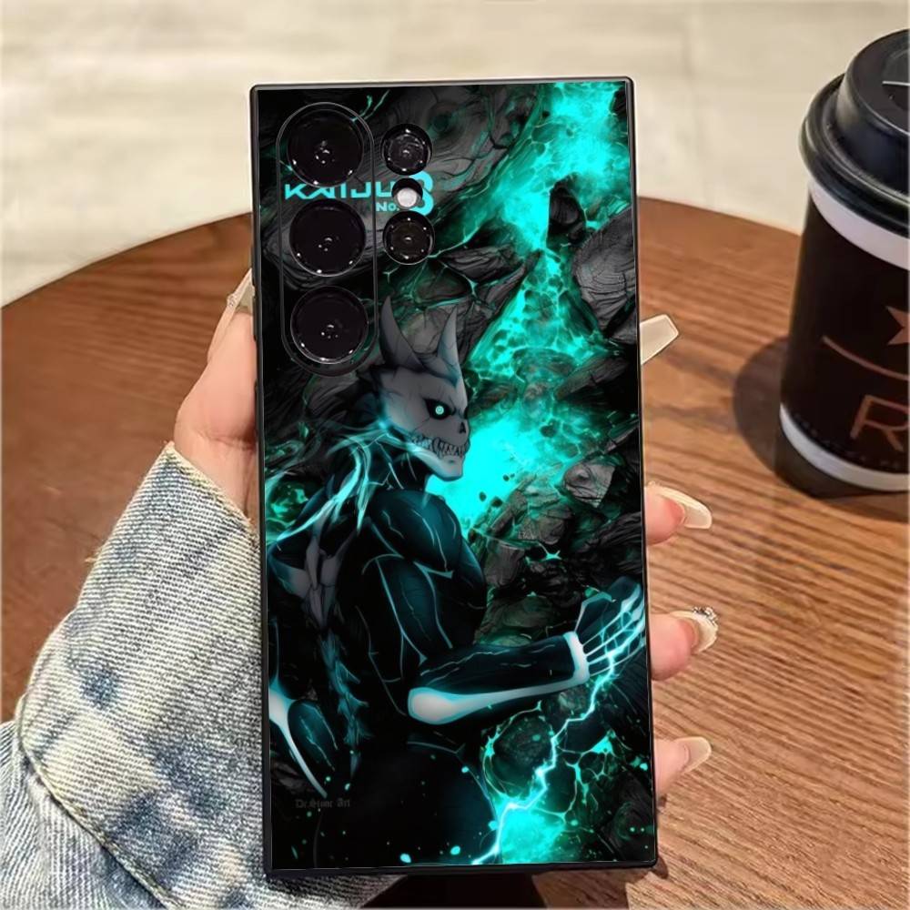 M-Monster-8 Аниме K-KaijuS No-8 Чехол для телефона Samsung S25,S24,S21,S22,S23,S20,Ultra,S26,Plus,Fe,Note,5G Черный Чехол Samsung S22ULTRA5G