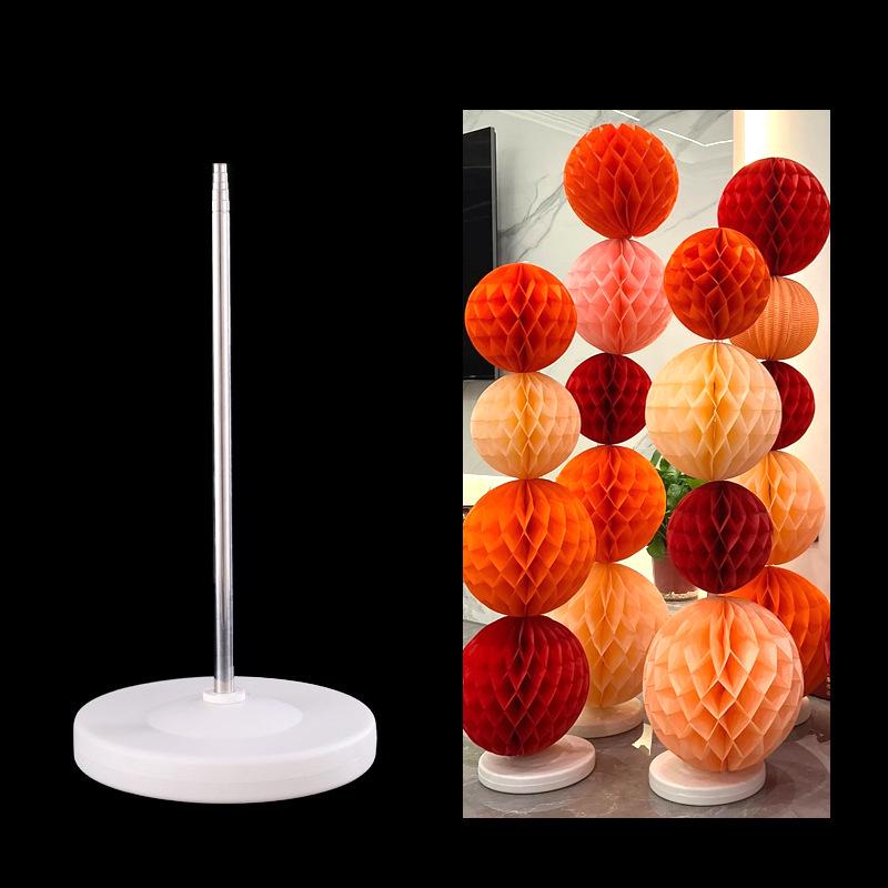 Règle télescopique métallique pour ballons avec bouchon d'eau et base en nid d'abeille