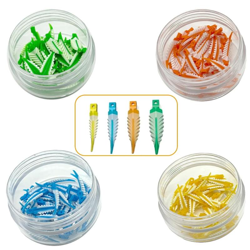 40 Stück Dental Interdentale Keile Abdichtende Kompositkeile Silikon Geeignet Adaptiv Zahnarztmaterial Für Zahnrestauration