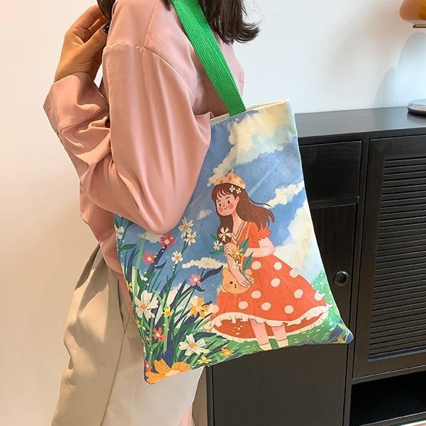 

Холщовая сумка на одно плечо Сумка на одно плечо большой вместимости