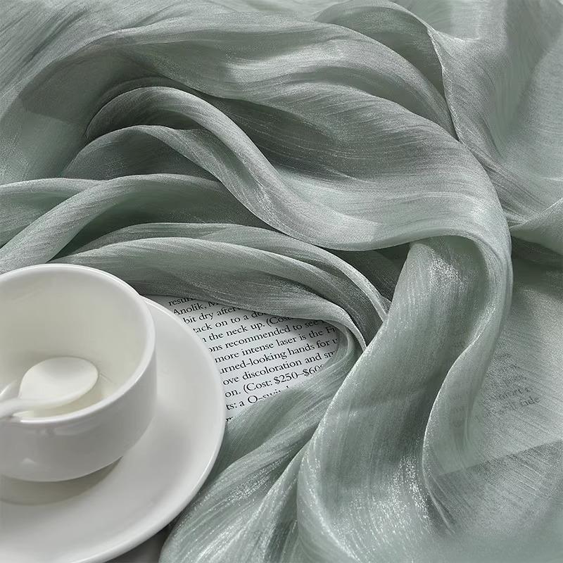 100x150cm Glitter Organza Fabric for Dress Skirt Shirt Clothing Diy Sewing Shiny Cloth Smooth Comfortable Textile