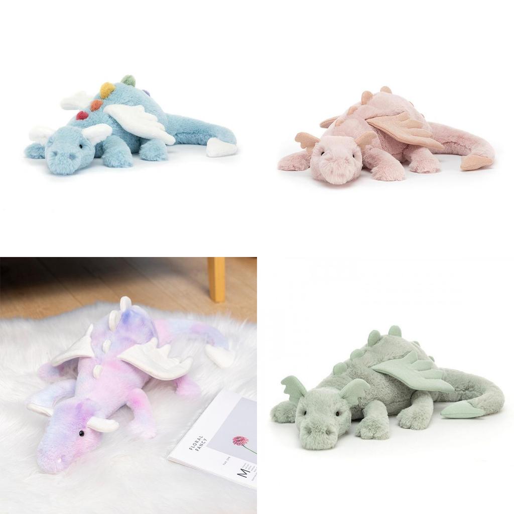 Sky Dragon Plush Toy Large Rainbow Flying Dragon Soft Stuffed Animal For Kids Gift