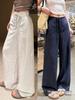 Summer's Popular Choice: Women's Loose High Waist Tie Linen Pants
