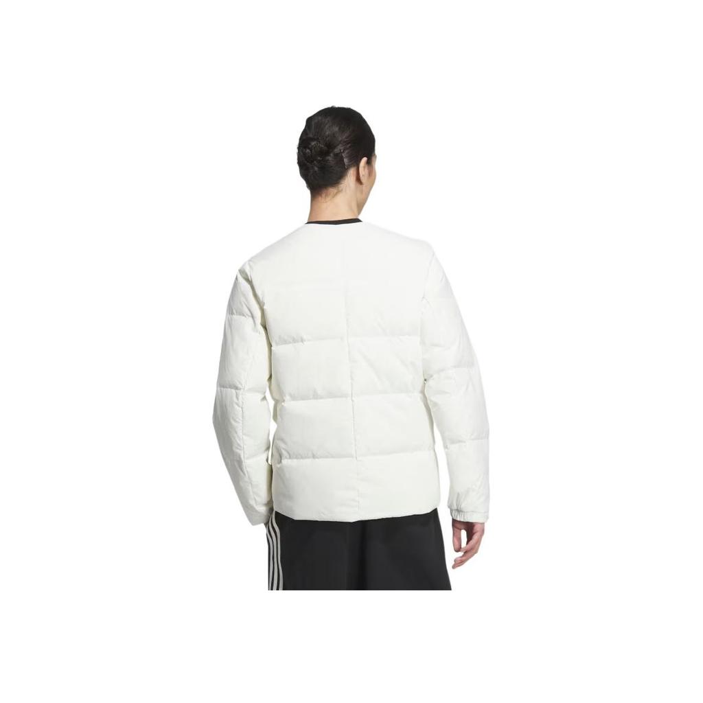 Adidas Sportswear Series Versatile Casual Comfortable Fashion Cotton Jacket Women Jacket Off-White JG8504