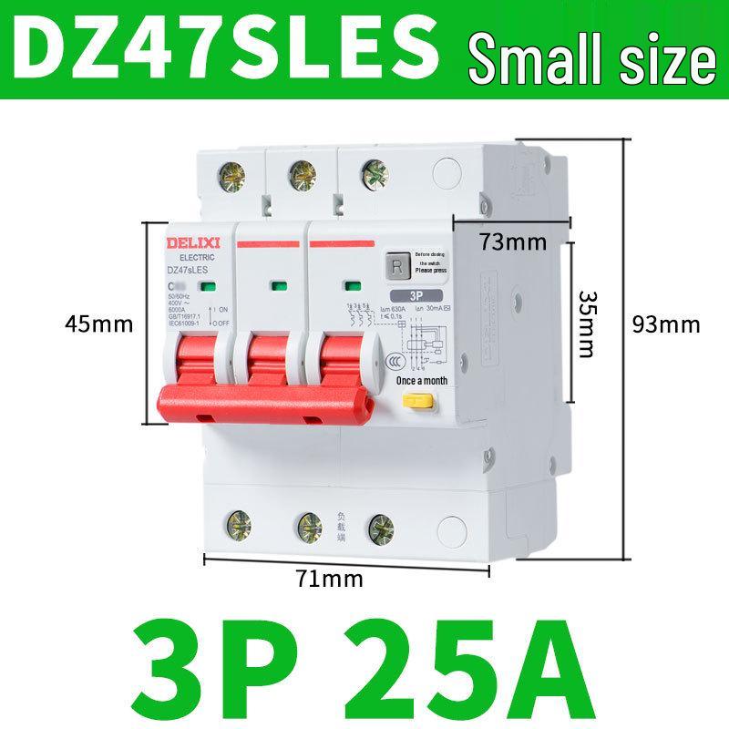 Delixi 220V Miniature Air Switch Circuit Breaker 2P with Leakage Protection, 1P+N, 3P, 4P.