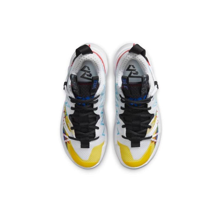 (GS) Air Jordan Why Not Zer0.3 SE 3 'Bianco Giallo Rosso' Bambini CN8107-100