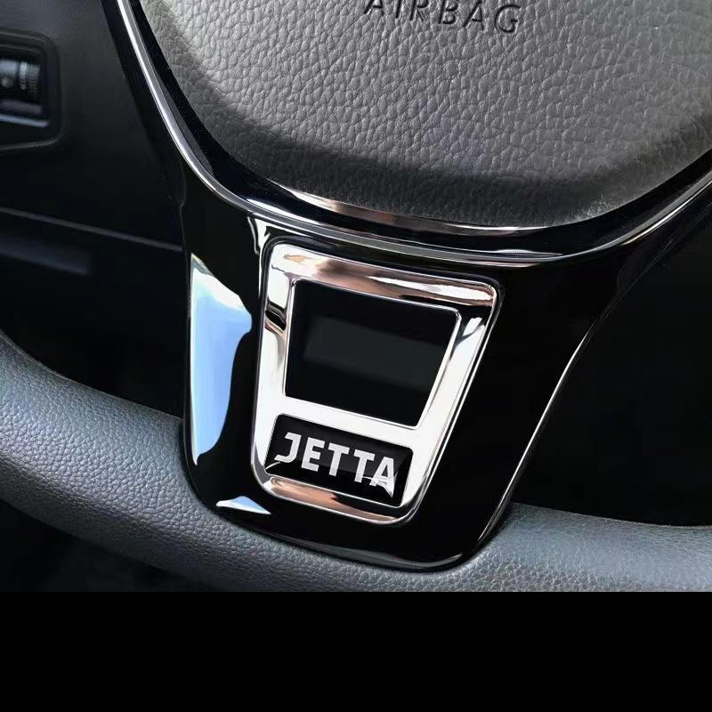 For VW 1pcs ABS Rline Logo Steering Wheel Badge Emblem Decorative Stickers For Volkswagen R Golf 5 6 MK7 Passat TROC GTI Tigua