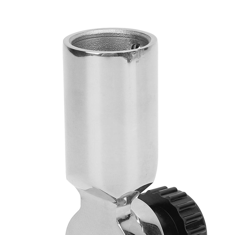 316 Stainless Steel Marine Antenna Base Mount 180 Degree Adjustable 19mm Diameter Rail Boat Ratchet Rail Mount