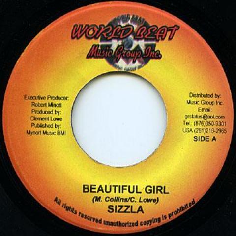 

7inch Record SIZZLA / ACTION K - Beautiful Girl / Dean Is Coming World Beat 2006 Jamaica Reggae, Ska & Dub
