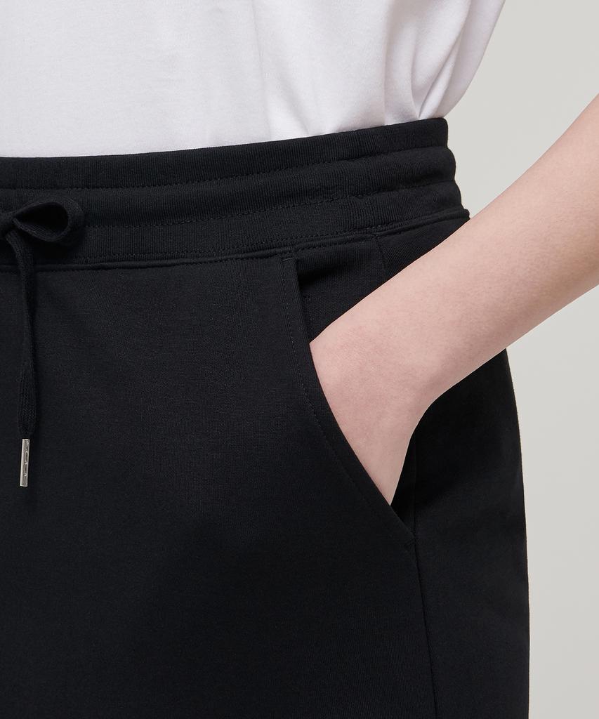 MUSINSA STANDARD WOMAN Women'S Flat Terry Sweat Long Skirt [Black]