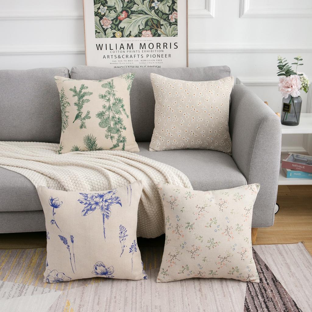 Κάλυμμα μαξιλαροθήκης μονής μαξιλαροθήκης 45X45cm, Κάλυμμα μαξιλαριού καναπέ, εμπριμέ μικρό κάλυμμα φρέσκου μαξιλαριού, κάλυμμα μαξιλαριού χωρίς πυρήνα