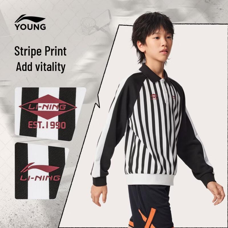 Li-Ning Youth Long Sleeve Loose Fit Sport Polo Shirt