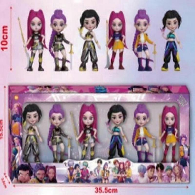 Kpop HUNTR/X Demon Hunters Series Rumi Mira Zoey Anime Action Figure Vinyl Doll Collectible Model 6 Inch