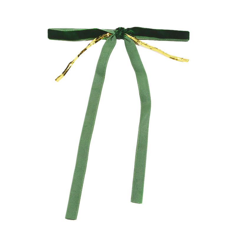 

10/20 шт. Бархатные банты Банты для рождественской елки Красные рождественские ленточные банты DIY поделки Упаковка рождественских подарков для рождественского украшения дома 10Pcs зелёный