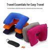 Inflatable Foldable Travel Neck Pillow - Portable U-Shaped Pillow for Camping, Car, and Travel