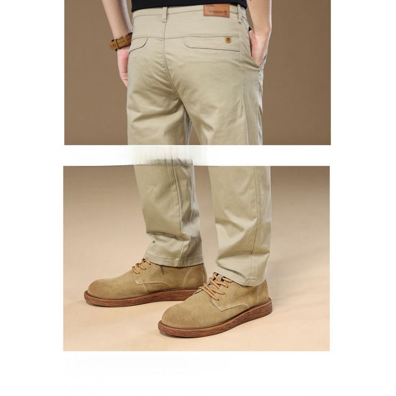 New Men'S Pants Loose Straight-Leg Light Business Style Fashionable And Versatile Casual Trousers
