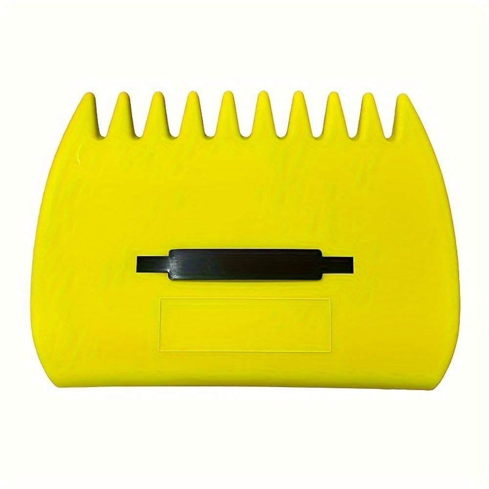 

1 Pair Large Handheld Gardening Rake Plastic Wear-resistant Outdoor Leaf Clips Labor-saving Durable Leaf Cleaning Rake Home жовтий