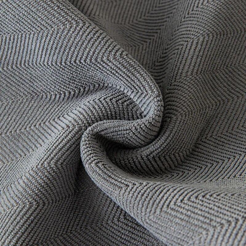 Stripe Pattern Sofa Cushion All-season Universal Anti-skid Light Luxury Chenille Solid Color Sofa Cover Pillow Cover Hand Towel