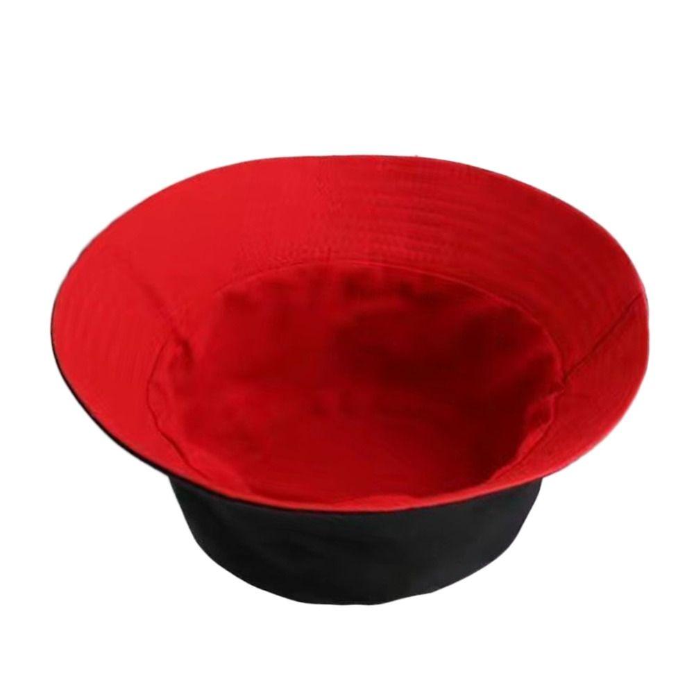 Sun Protection Beach Cap Double-Sided Fisherman Cap Spring Summer Bucket Hat  Women Men