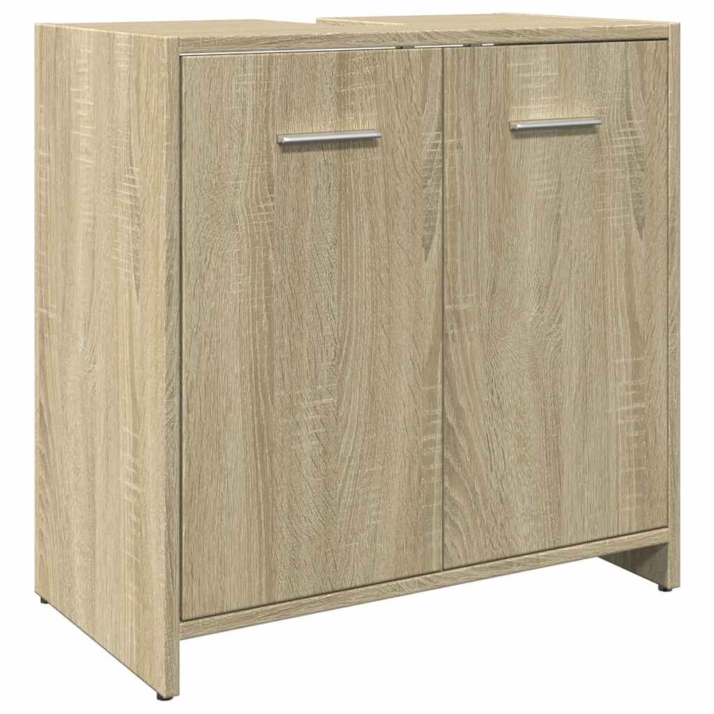 Washbasin Cabinet in Sonoma Oak 60 x 33 x 60 cm Particleboard