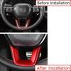 For Acura Integra -2024 Red Style Front Steering Wheel U-Type Cover Trim 1pc