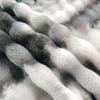 Bunte Marmormuster-Decke aus Kunsthasenfell und Flanell-Fleece - Große Sofabezug