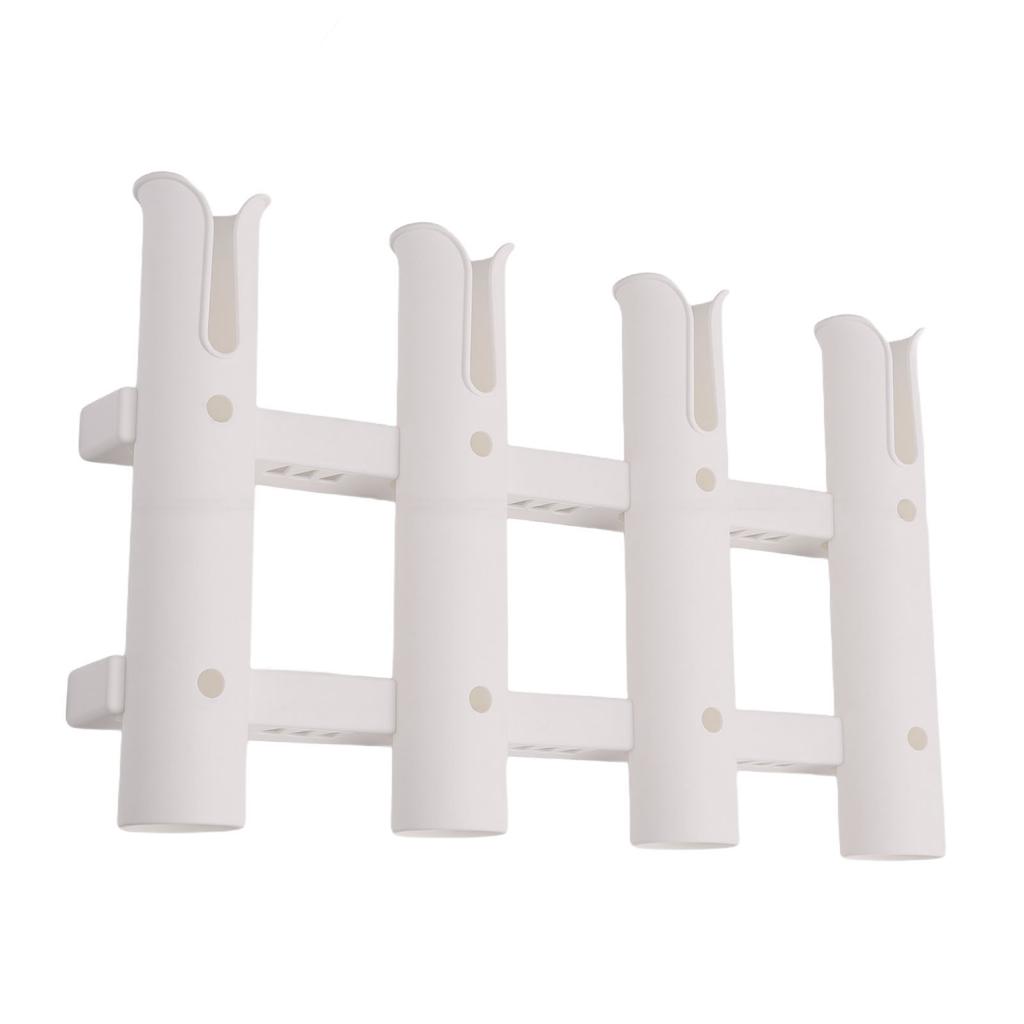 Bootswandmontierter Angelrutenhalter 4 Röhren Nylon Vertikales Angelrutenregal für Boote Yacht Kajak