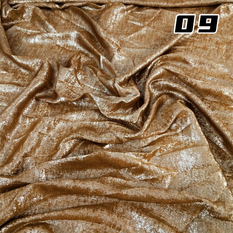 100*150cm Shiny Hot Stamping Stretch Luster Fabric For Diy Sewing Wedding Dress Hanfu Upholstery Sofa Curtain Background Cloth