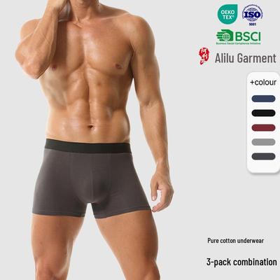 Pánské prodyšné boxerky z čisté bavlny