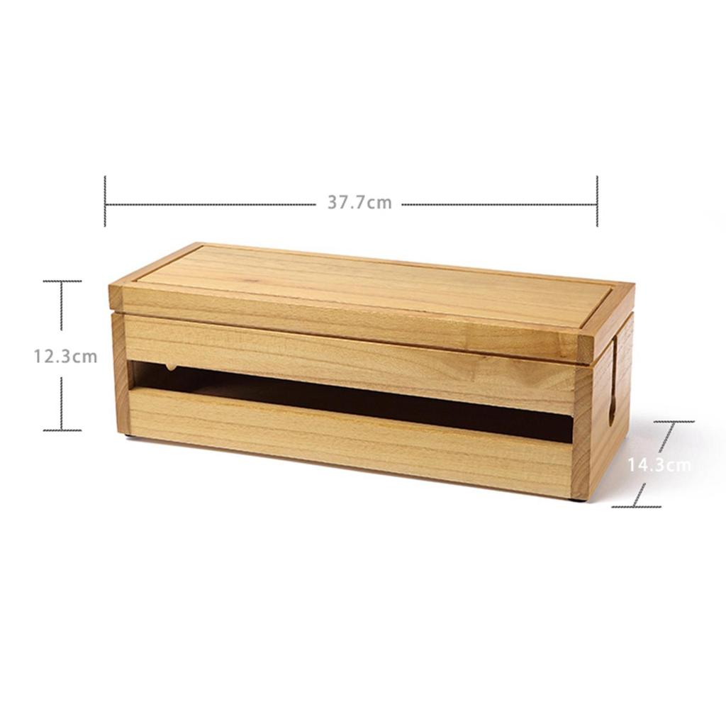 Cable Tidy Storage Box Safety Power Cord Socket Case Organizer Practical Home Office Wire Management 37.7x14.3x12.3cm Dustproof