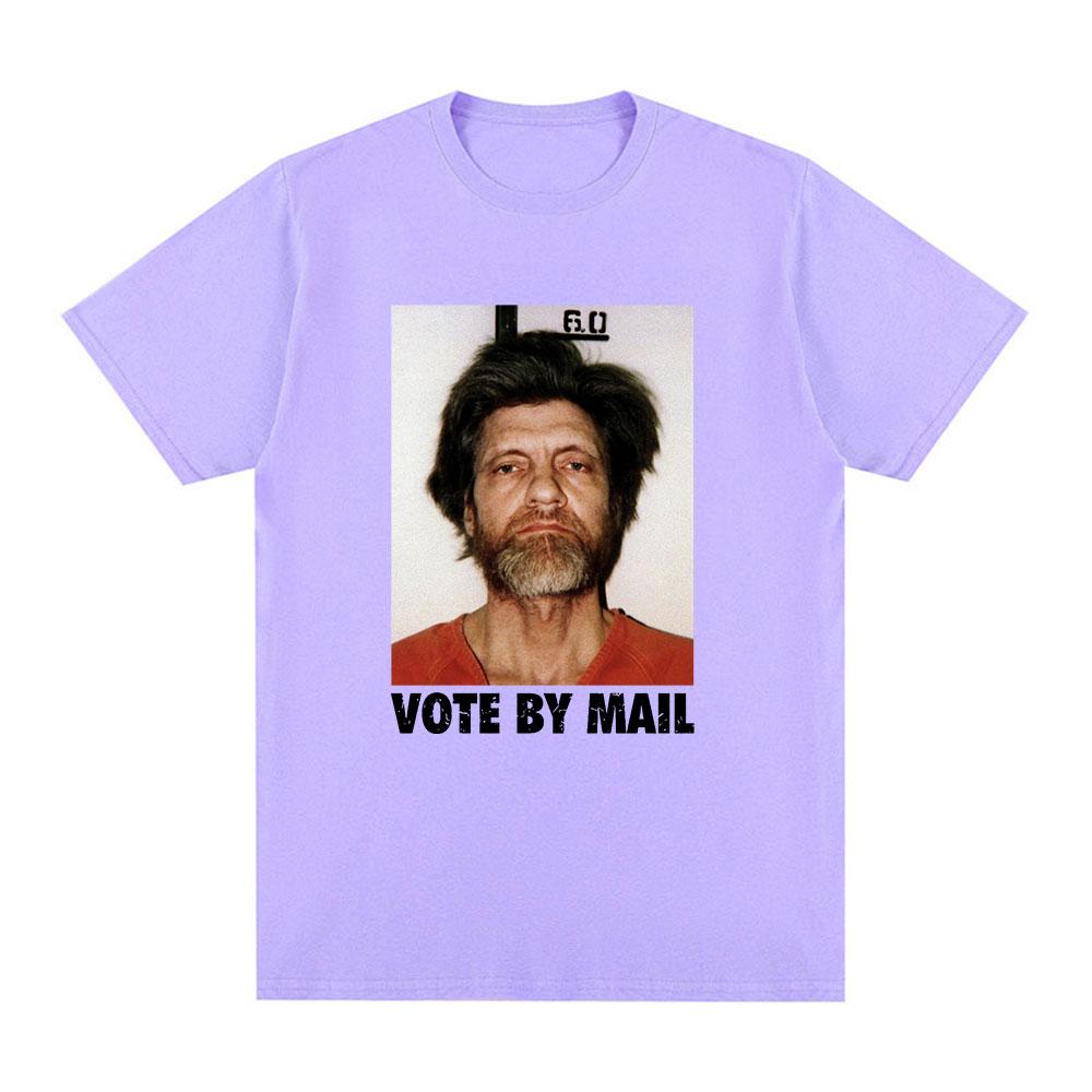 Vote By Mail Ted Kaczynski T Shirt Men Fashion Harajuku Graphic T-shirt Unisex High Quality Casual Vintage Tee Shirt Tops