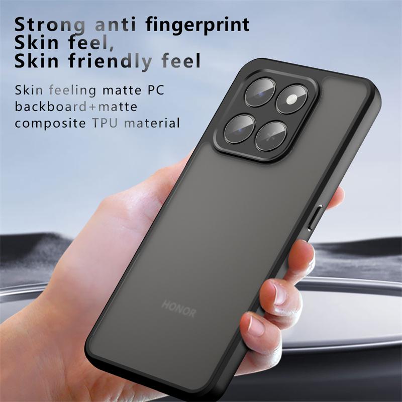 Durchscheinende Matte Handyhülle für Honor X7d Stoßfeste Matte PC Vollständige Rückseite für Honor X7d Hülle für Honor X7d Hülle 6,77 Zoll