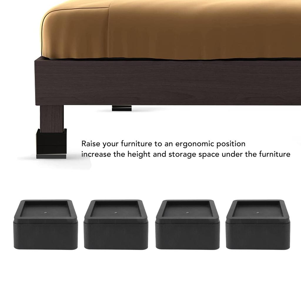 4-piece furniture riser,   plastic riser pads, furniture riser by 2 inches for sofa, bed, table, robust and   design for home and