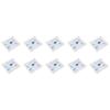 10pcs Disposable Cardiopulmonary Resuscitation Face Shield with One Way Valve Breathing Barrier
