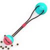 Pet Molar Cleaning Dog Toy: Chew, Tug, and Food Dispensing Suction Cup Ball for Dog Training