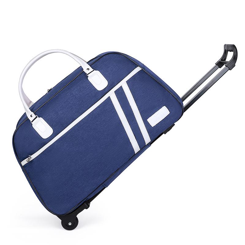 Korean Style Large Travel Trolley Bag - Lightweight, Foldable Carry-On for Women, Men & Students
