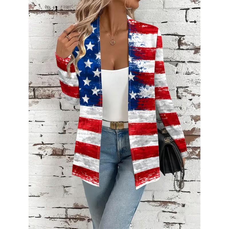 2026 Casual Open Front Cardigan Mid-Length Coat 3D Pumpkin Ghost Print