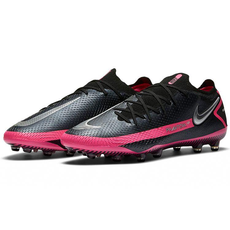 Nike Phantom GT Elite AG Pro Black Pink Blast Unisex Sneakers Metallic-Silver CK8438-006