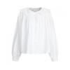  Shop    Women S Spring New Lace Peter Pan Collar Frill looSe Fit blouSe Egg Wbl 20774 White
