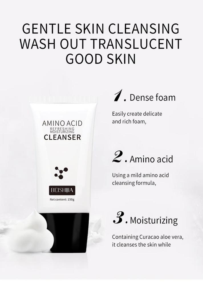 Maximum Strength Amino Acid Foaming Cleanser – Moisturizing Face & Body Wash for Acne-Prone Skin, Clears, Treats & Prevents Breakouts