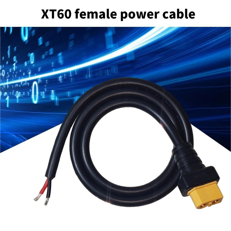 XT60 Extension Cable XT60 Female Connectors for Remote Battery Portable Power Station Solar Panel for Remote Aircraft