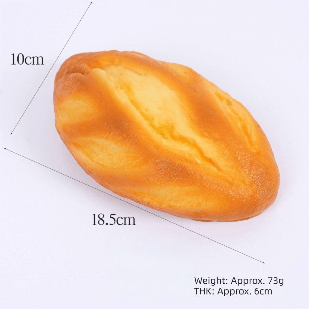 Realistic Soft Simulation Bread Stress Relief Pu Squeeze Toy Pineapple Bun Waffle Biscuit Squeeze Stress Toy Still Life