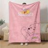 1 Stück Winnie Puuh & Ferkel Rosa Kuscheldecke Gemütliche Wohnkultur, Sofabezug, Outdoor, Geschenk, Weiche Decke für Schlafzimmer, Wohnzimmer, Reise
