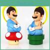 Cross-border Lucky Mario Handheld Ornaments Super Mario Anime Handheld Buddha Mario Desktop Ornaments Pvc Color Box