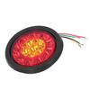 12 24V 16LED Round Taillight Red Yellow Light Color Turn Signal for Trailer Trucks Caravan RV